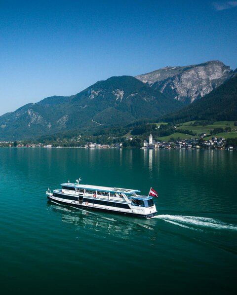 Schifffahrt im Urlaub am Wolfgangsee im Hotel Fürberg